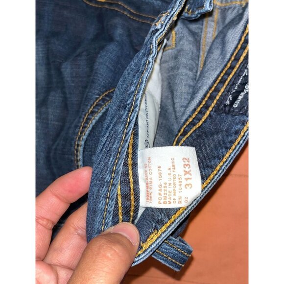 AG Adriano Goldschmied Mens Frayed Hem Denim Shorts Size 31x32 - Picture 5 of 10